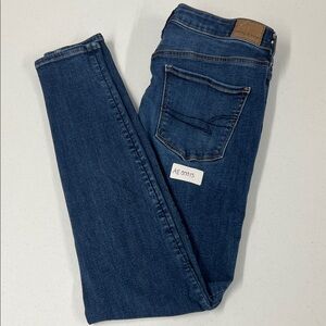 American Eagle Outfitters Dark Blue Skinny Jeans Size 10